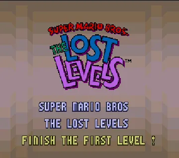 PowerFest 94 - Super Mario Bros. - The Lost Levels (USA) screen shot title